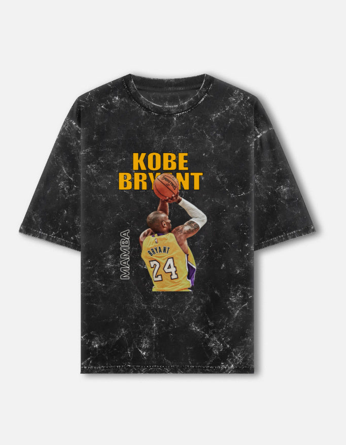 Kobe Bryant Acid Washed Oversized Tee