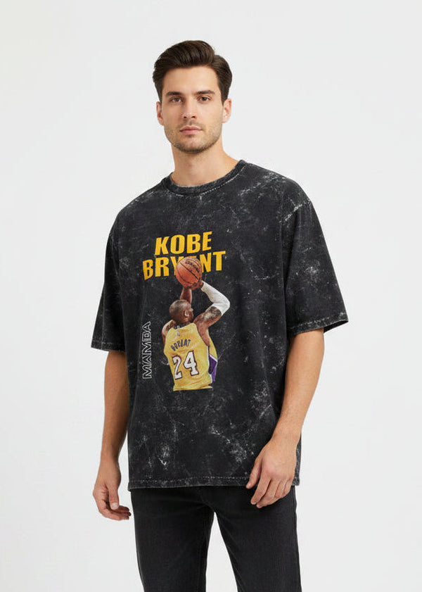 Kobe Bryant Acid Washed Oversized Tee